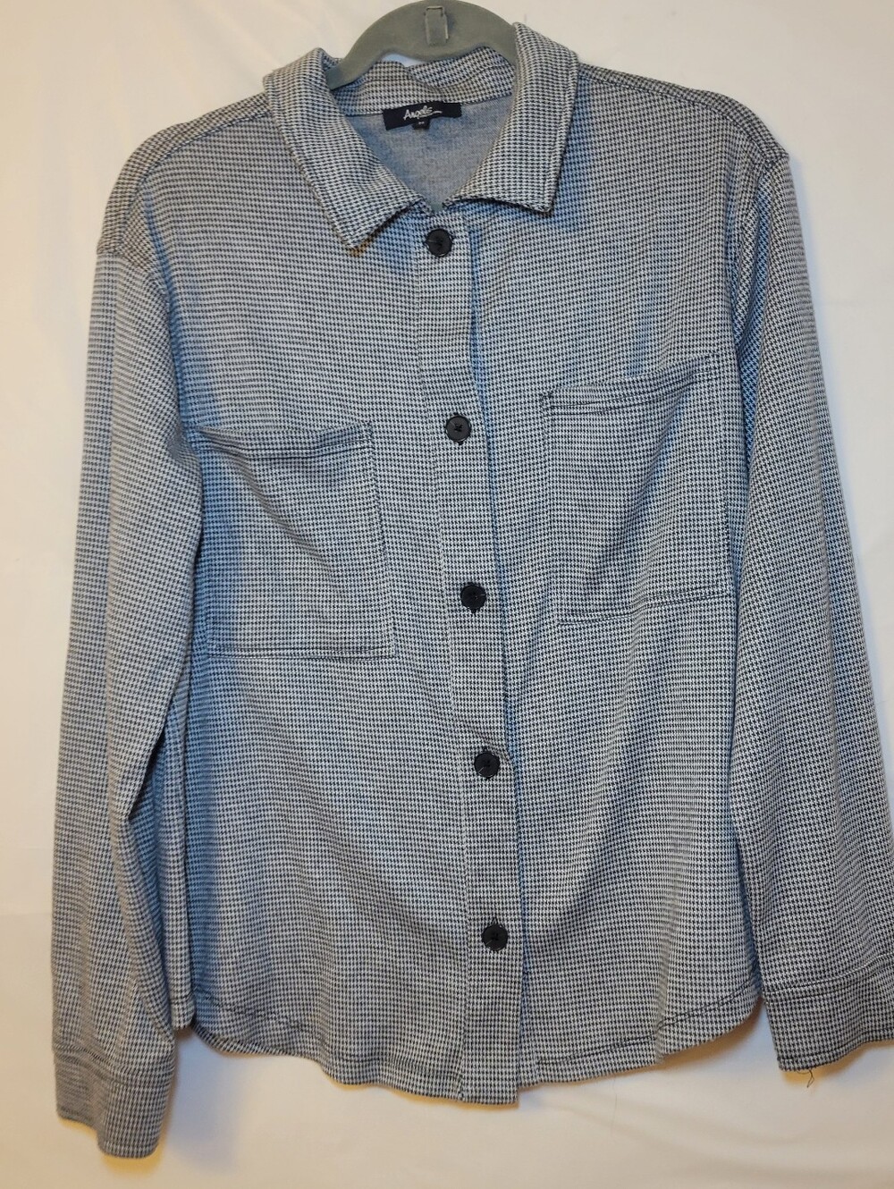 Angels Blue Check Button-Up Men's Shirt